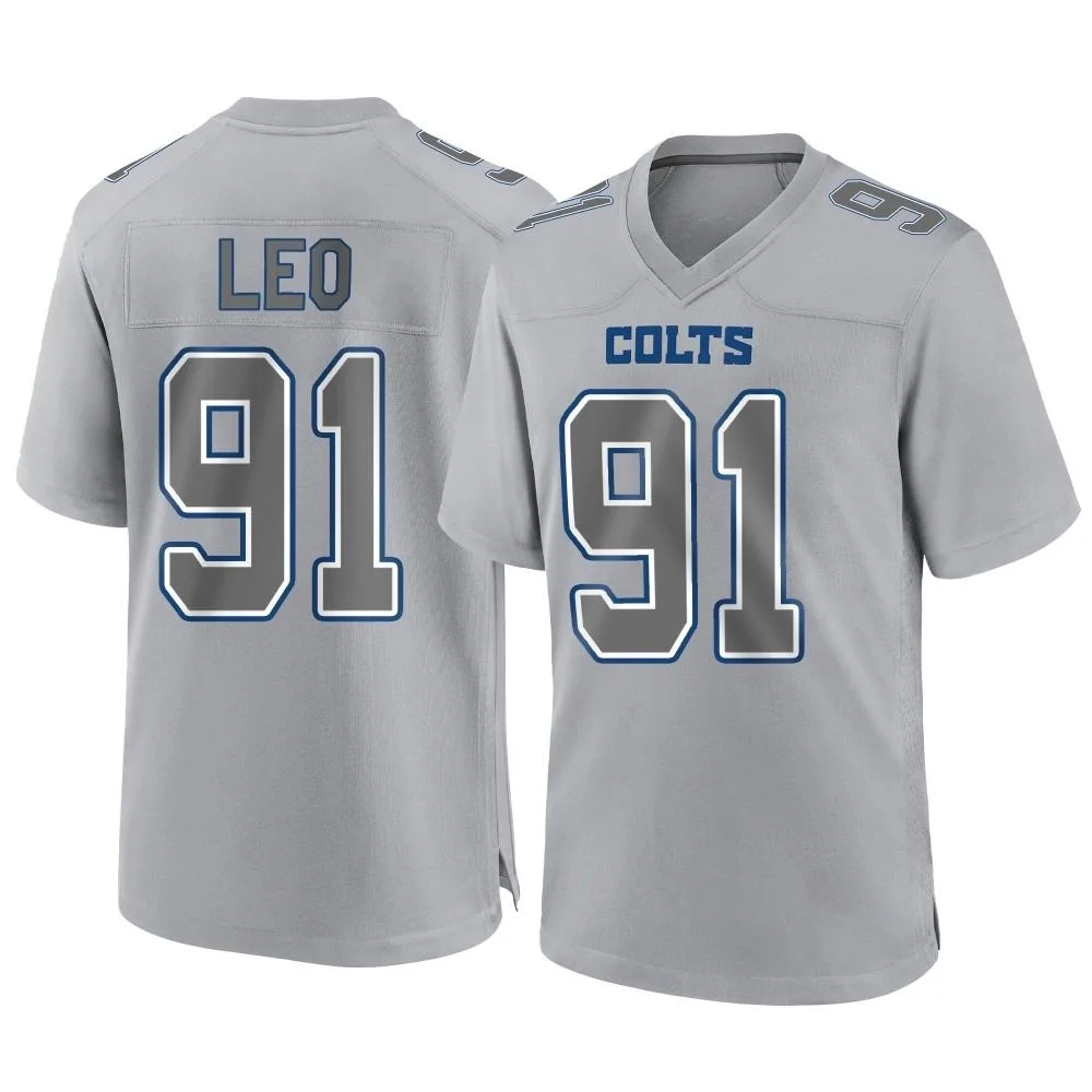 Men's Indianapolis Colts Titus Leo Nike Atmosphere Fashion Game Gray Jersey Men's Indianapolis Colts Titus Leo Nike Atmosphere Fashion Game Gray Jersey