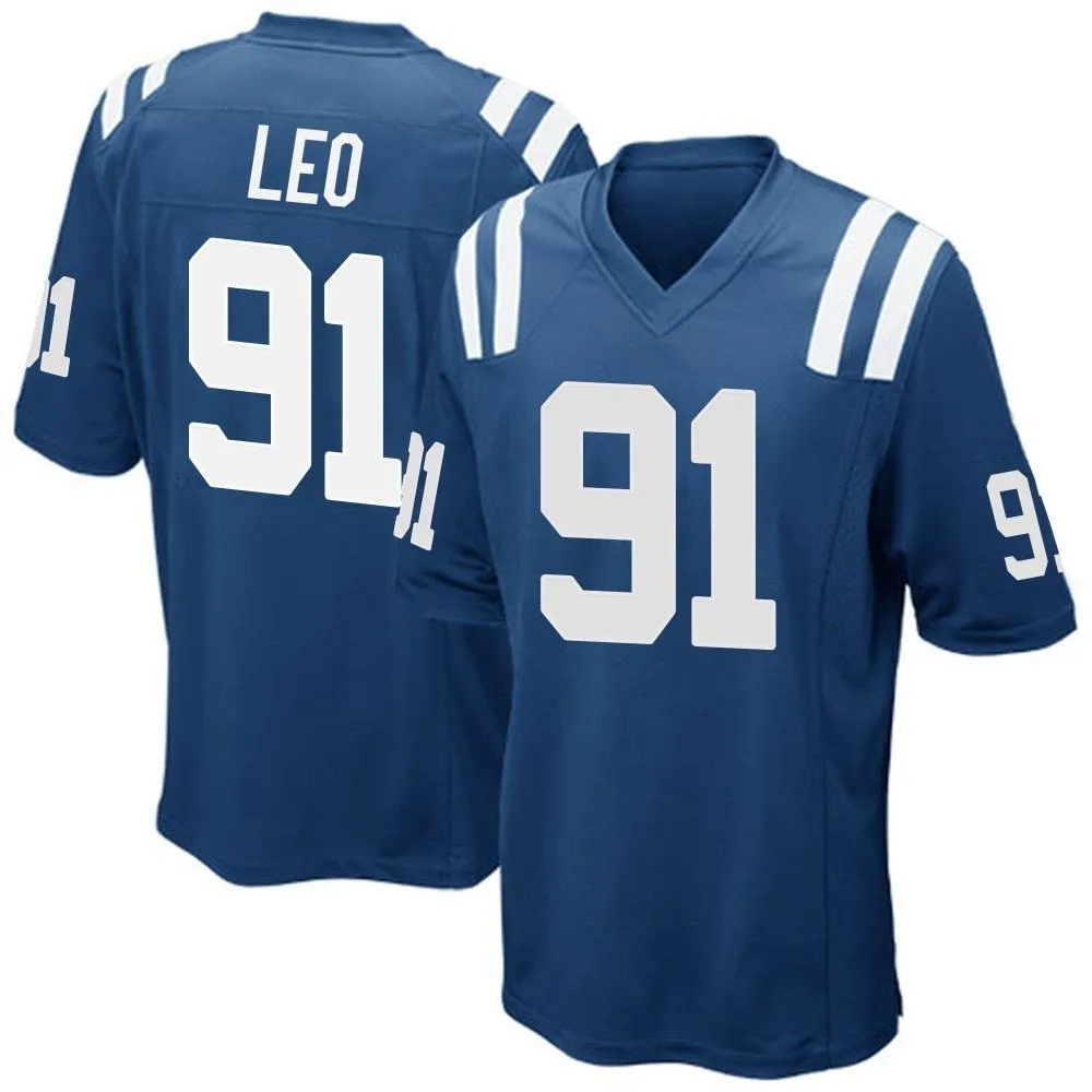 Men's Indianapolis Colts Titus Leo Nike Team Color Game Royal Blue Jersey Men's Indianapolis Colts Titus Leo Nike Team Color Game Royal Blue Jersey