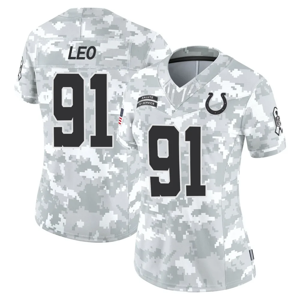Women's Indianapolis Colts Titus Leo Nike 2024 Salute to Service Limited Arctic Camo Jersey Women's Indianapolis Colts Titus Leo Nike 2024 Salute to Service Limited Arctic Camo Jersey
