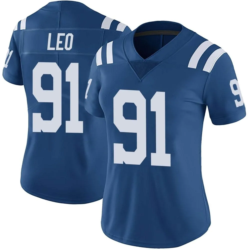 Women's Indianapolis Colts Titus Leo Nike Color Rush Vapor Untouchable Limited Royal Jersey Women's Indianapolis Colts Titus Leo Nike Color Rush Vapor Untouchable Limited Royal Jersey