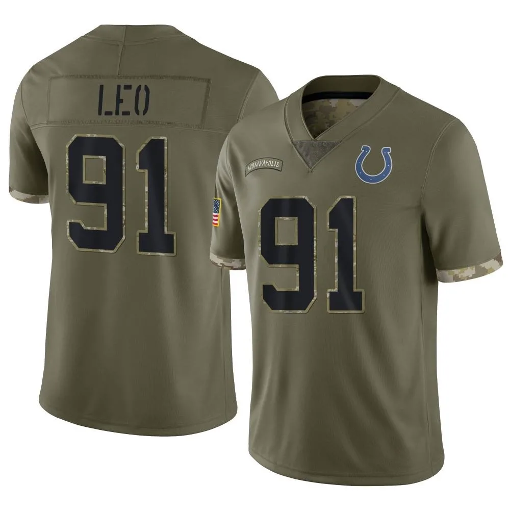Youth Indianapolis Colts Titus Leo Nike 2022 Salute To Service Limited Olive Jersey Youth Indianapolis Colts Titus Leo Nike 2022 Salute To Service Limited Olive Jersey