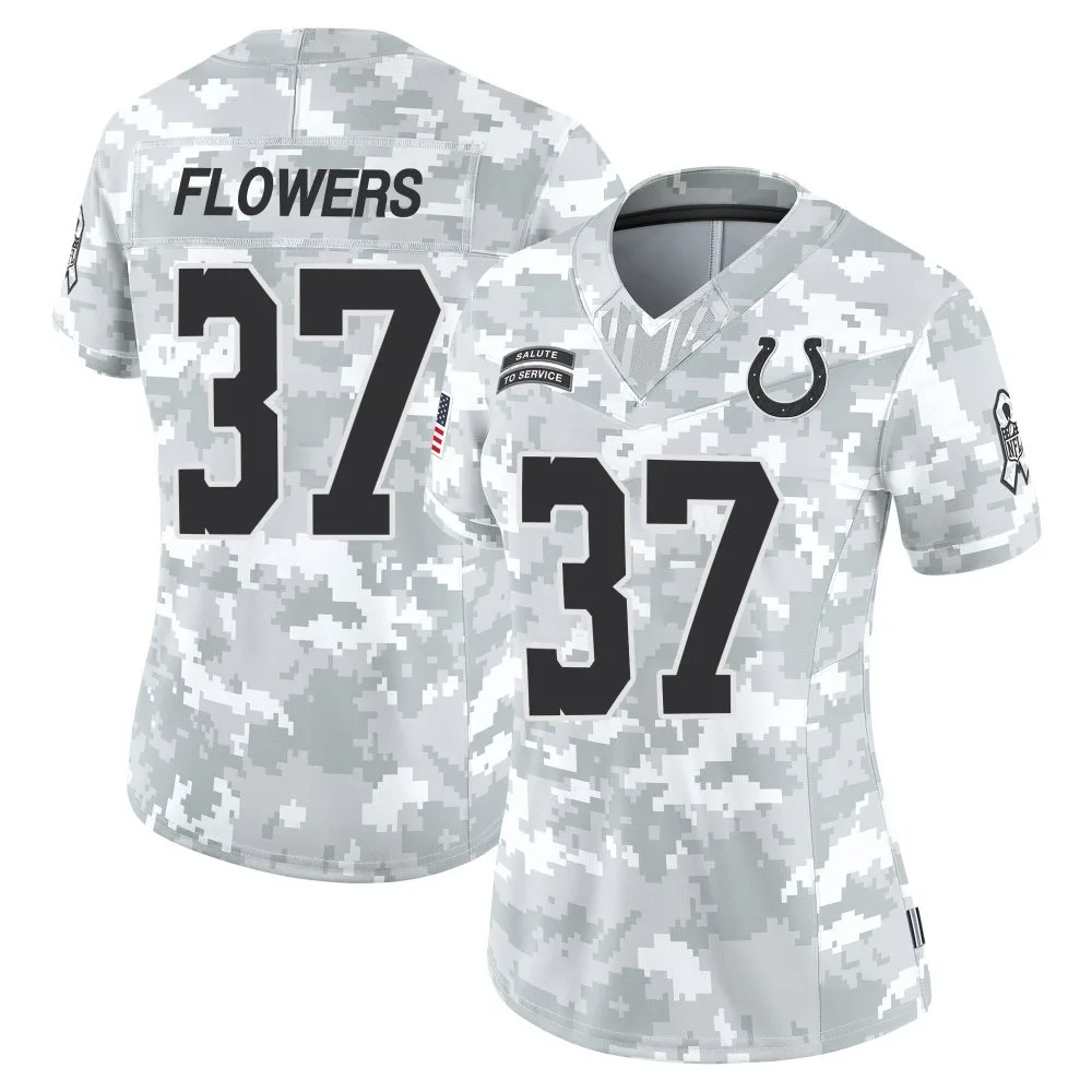 Women's Indianapolis Colts Tre Flowers Nike 2024 Salute to Service Limited Arctic Camo Jersey Women's Indianapolis Colts Tre Flowers Nike 2024 Salute to Service Limited Arctic Camo Jersey