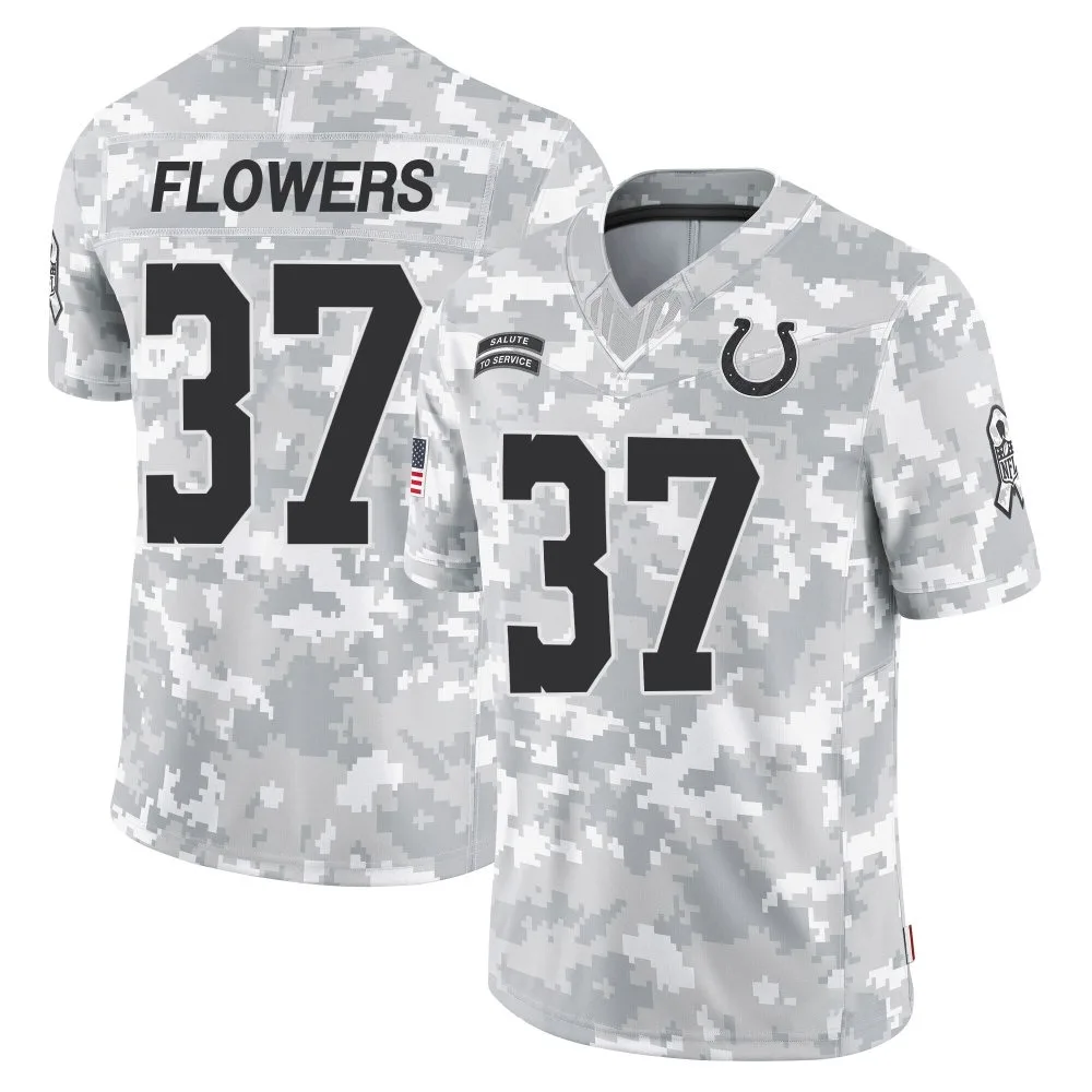 Youth Indianapolis Colts Tre Flowers Nike 2024 Salute to Service Limited Arctic Camo Jersey Youth Indianapolis Colts Tre Flowers Nike 2024 Salute to Service Limited Arctic Camo Jersey