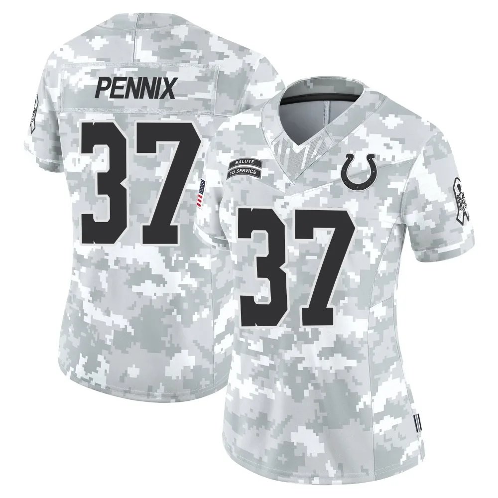 Women's Indianapolis Colts Trent Pennix Nike 2024 Salute to Service Limited Arctic Camo Jersey Women's Indianapolis Colts Trent Pennix Nike 2024 Salute to Service Limited Arctic Camo Jersey