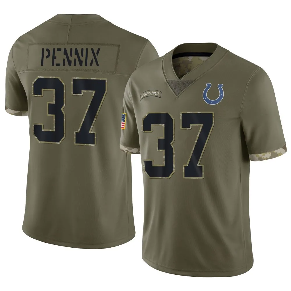 Youth Indianapolis Colts Trent Pennix Nike 2022 Salute To Service Limited Olive Jersey Youth Indianapolis Colts Trent Pennix Nike 2022 Salute To Service Limited Olive Jersey