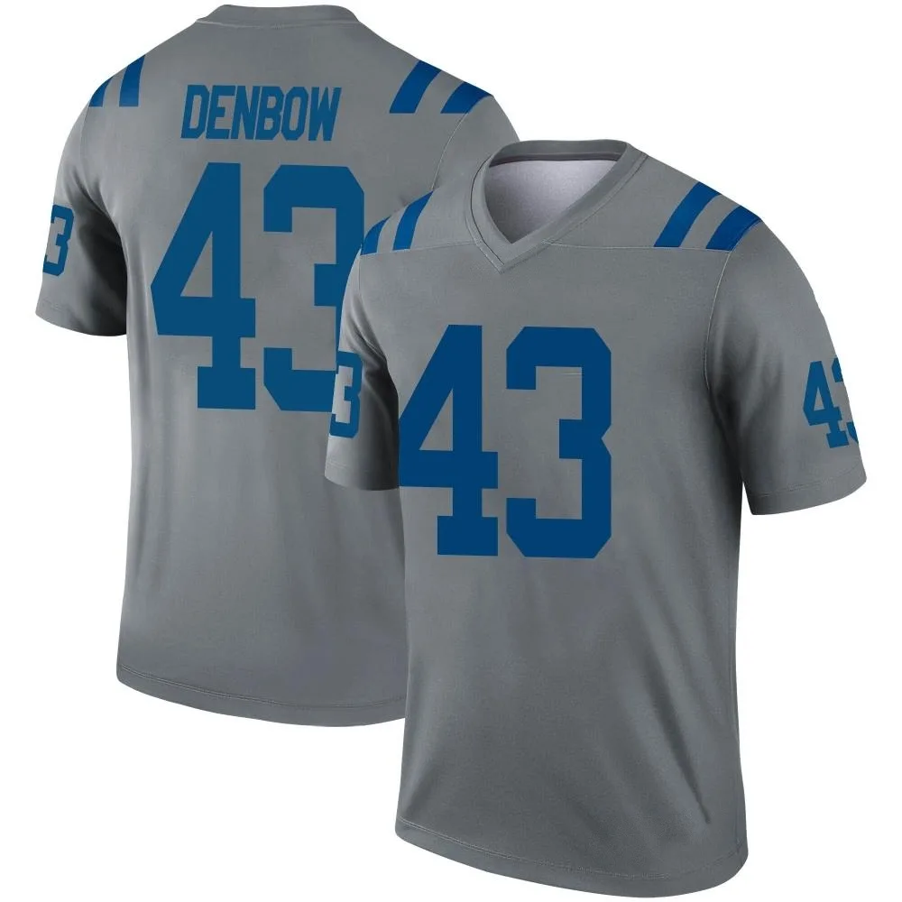 Men's Indianapolis Colts Trevor Denbow Nike Inverted Legend Gray Jersey Men's Indianapolis Colts Trevor Denbow Nike Inverted Legend Gray Jersey