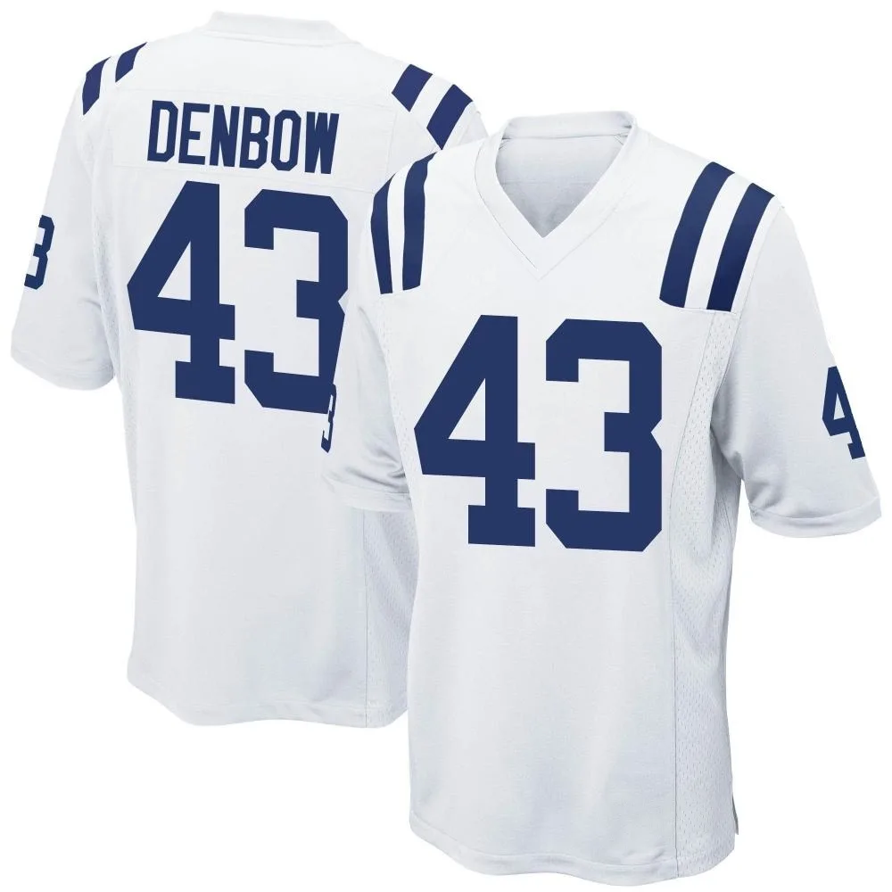 Men's Indianapolis Colts Trevor Denbow Nike Game White Jersey Men's Indianapolis Colts Trevor Denbow Nike Game White Jersey