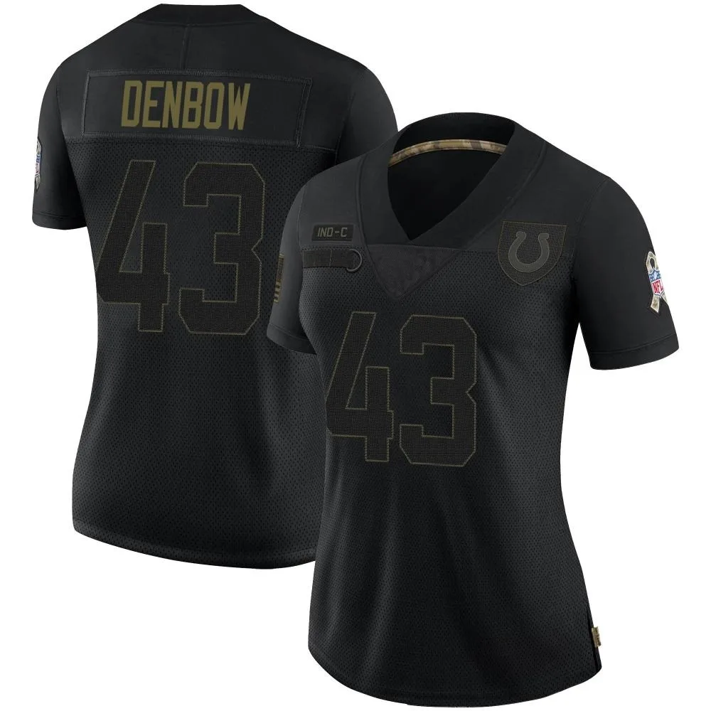 Women's Indianapolis Colts Trevor Denbow Nike 2020 Salute To Service Limited Black Jersey Women's Indianapolis Colts Trevor Denbow Nike 2020 Salute To Service Limited Black Jersey