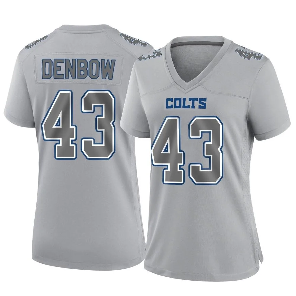 Women's Indianapolis Colts Trevor Denbow Nike Atmosphere Fashion Game Gray Jersey Women's Indianapolis Colts Trevor Denbow Nike Atmosphere Fashion Game Gray Jersey