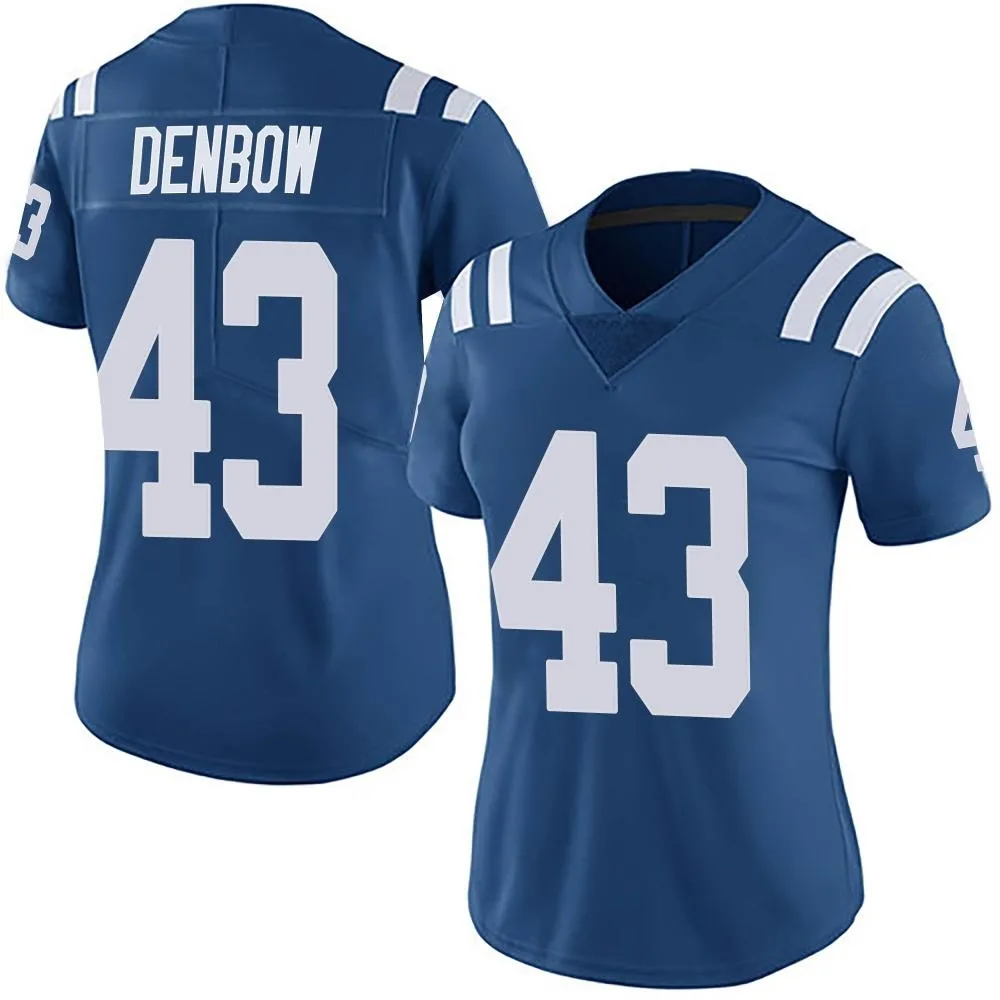 Women's Indianapolis Colts Trevor Denbow Nike Team Color Vapor Untouchable Limited Royal Jersey