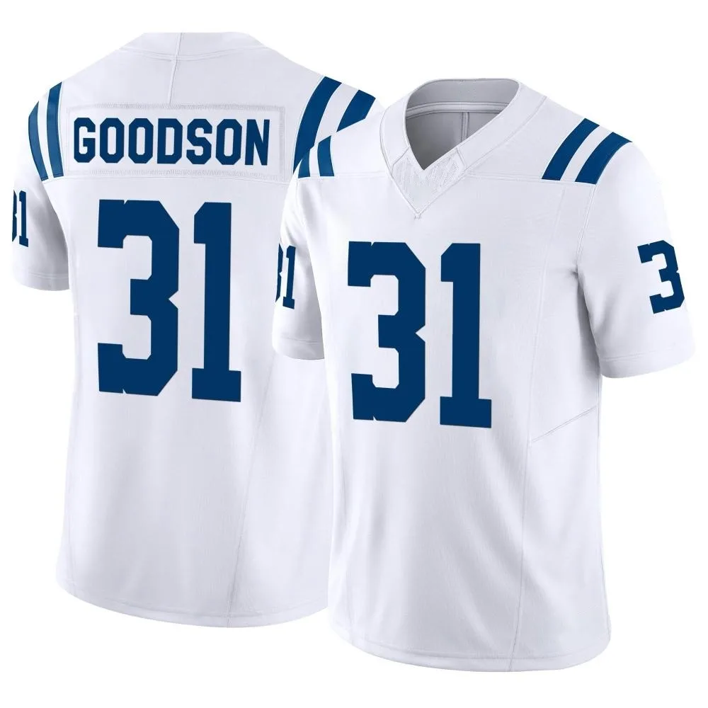 Men's Indianapolis Colts Tyler Goodson Nike Vapor F.U.S.E. Limited White Jersey Men's Indianapolis Colts Tyler Goodson Nike Vapor F.U.S.E. Limited White Jersey