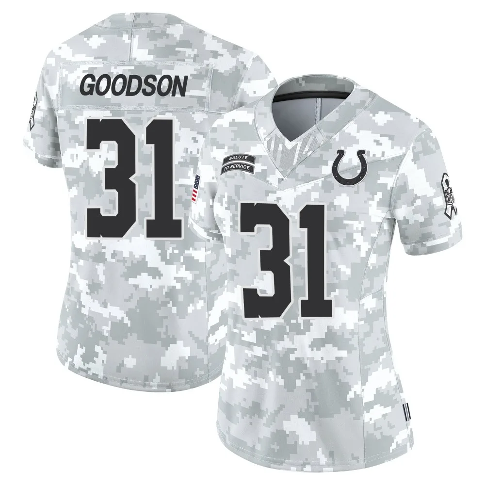 Women's Indianapolis Colts Tyler Goodson Nike 2024 Salute to Service Limited Arctic Camo Jersey Women's Indianapolis Colts Tyler Goodson Nike 2024 Salute to Service Limited Arctic Camo Jersey