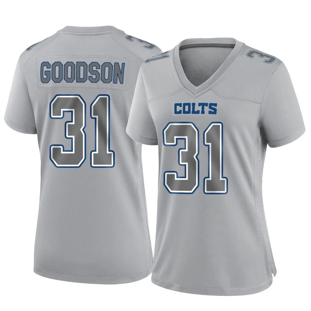 Women's Indianapolis Colts Tyler Goodson Nike Atmosphere Fashion Game Gray Jersey Women's Indianapolis Colts Tyler Goodson Nike Atmosphere Fashion Game Gray Jersey