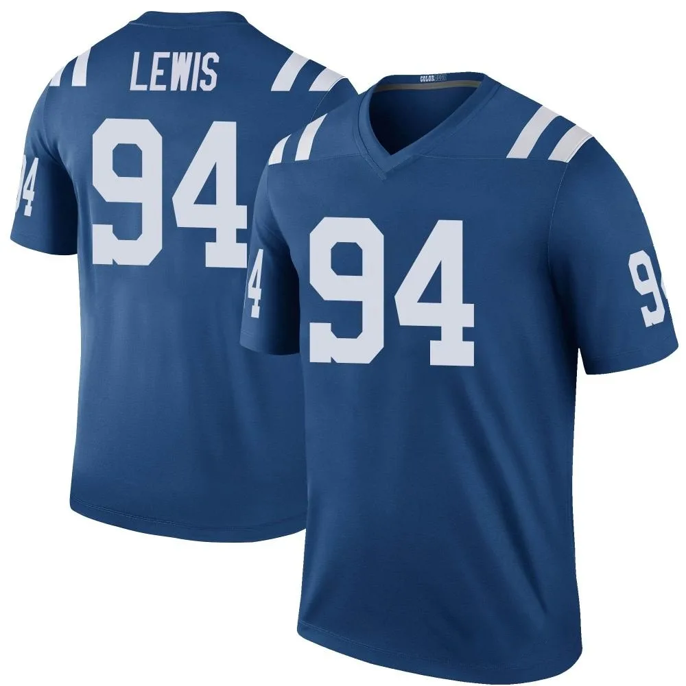 Men's Indianapolis Colts Tyquan Lewis Nike Color Rush Legend Royal Jersey Men's Indianapolis Colts Tyquan Lewis Nike Color Rush Legend Royal Jersey