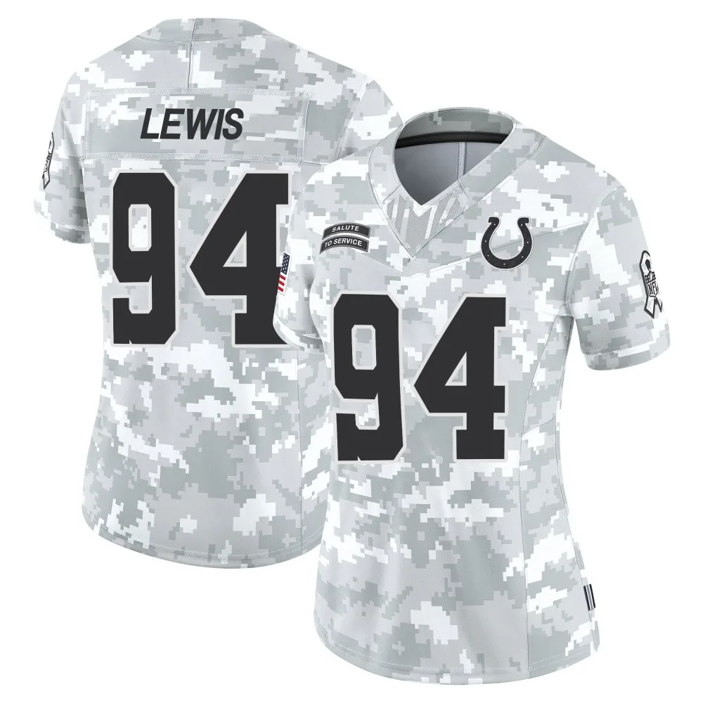 Women's Indianapolis Colts Tyquan Lewis Nike 2024 Salute to Service Limited Arctic Camo Jersey Women's Indianapolis Colts Tyquan Lewis Nike 2024 Salute to Service Limited Arctic Camo Jersey