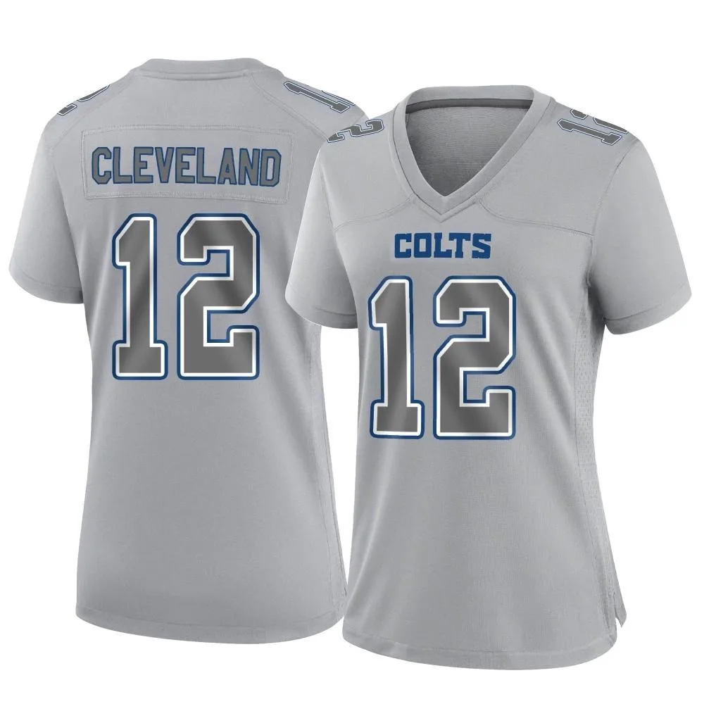 Women's Indianapolis Colts Tyrie Cleveland Nike Atmosphere Fashion Game Gray Jersey Women's Indianapolis Colts Tyrie Cleveland Nike Atmosphere Fashion Game Gray Jersey