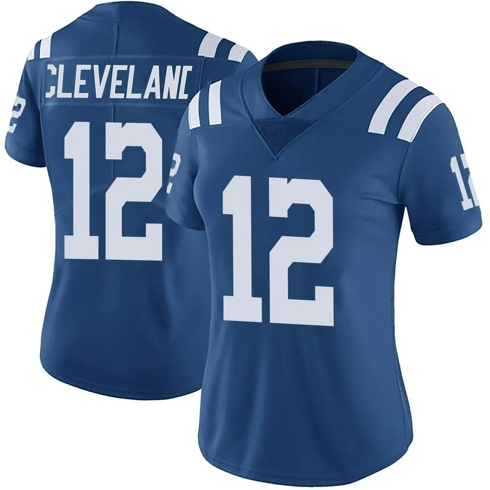 Women's Indianapolis Colts Tyrie Cleveland Nike Color Rush Vapor Untouchable Limited Royal Jersey Women's Indianapolis Colts Tyrie Cleveland Nike Color Rush Vapor Untouchable Limited Royal Jersey