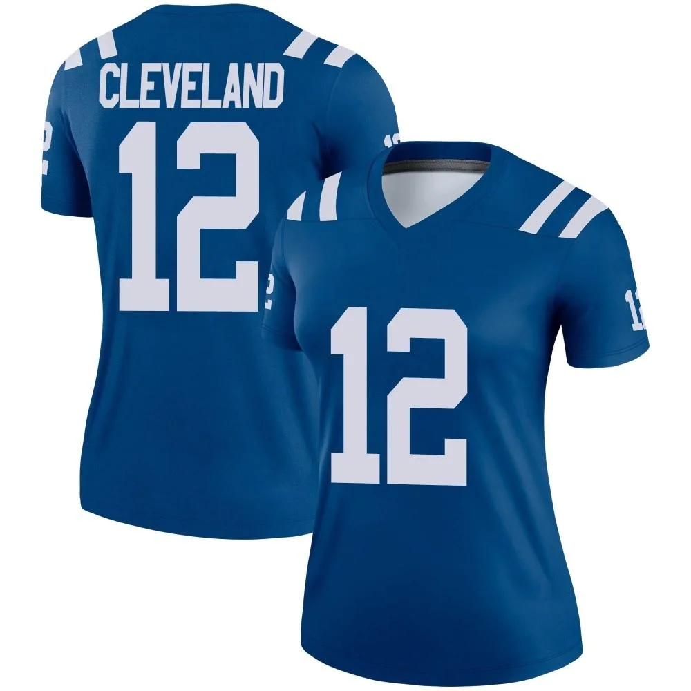 Women's Indianapolis Colts Tyrie Cleveland Nike Legend Royal Jersey Women's Indianapolis Colts Tyrie Cleveland Nike Legend Royal Jersey