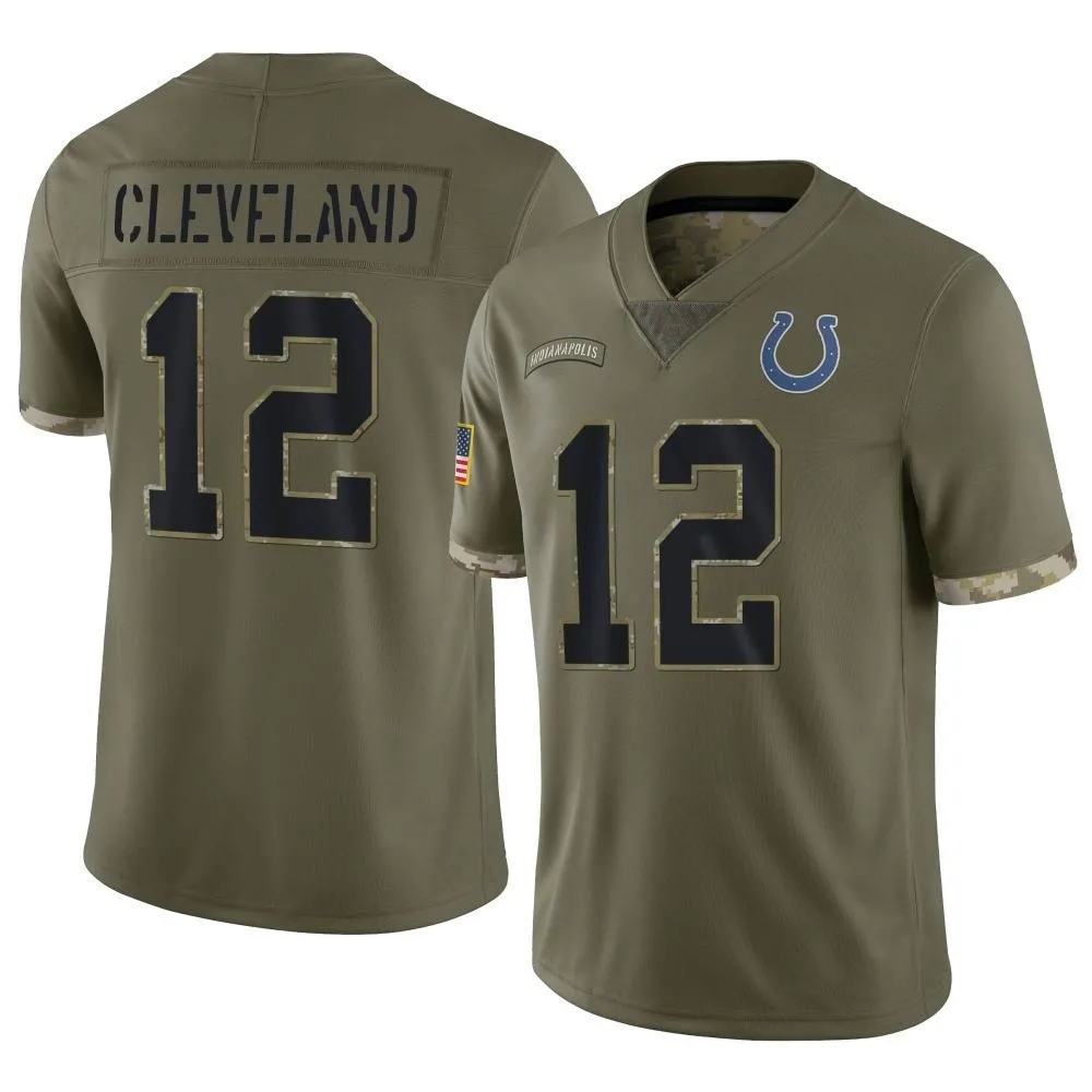 Youth Indianapolis Colts Tyrie Cleveland Nike 2022 Salute To Service Limited Olive Jersey Youth Indianapolis Colts Tyrie Cleveland Nike 2022 Salute To Service Limited Olive Jersey