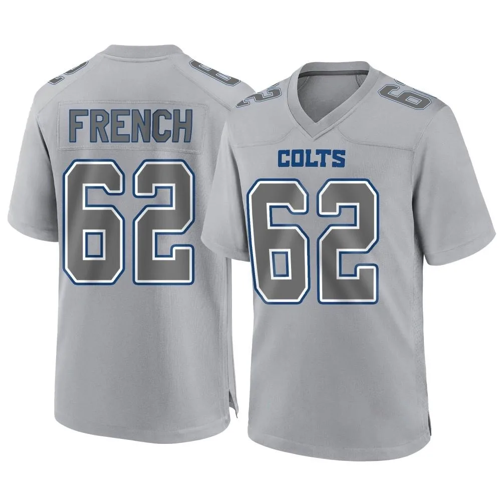 Men's Indianapolis Colts Wesley French Nike Atmosphere Fashion Game Gray Jersey Men's Indianapolis Colts Wesley French Nike Atmosphere Fashion Game Gray Jersey