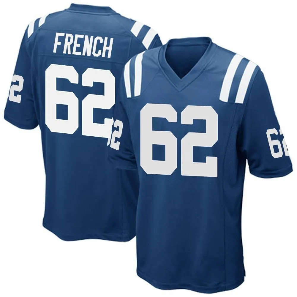 Men's Indianapolis Colts Wesley French Nike Team Color Game Royal Blue Jersey Men's Indianapolis Colts Wesley French Nike Team Color Game Royal Blue Jersey