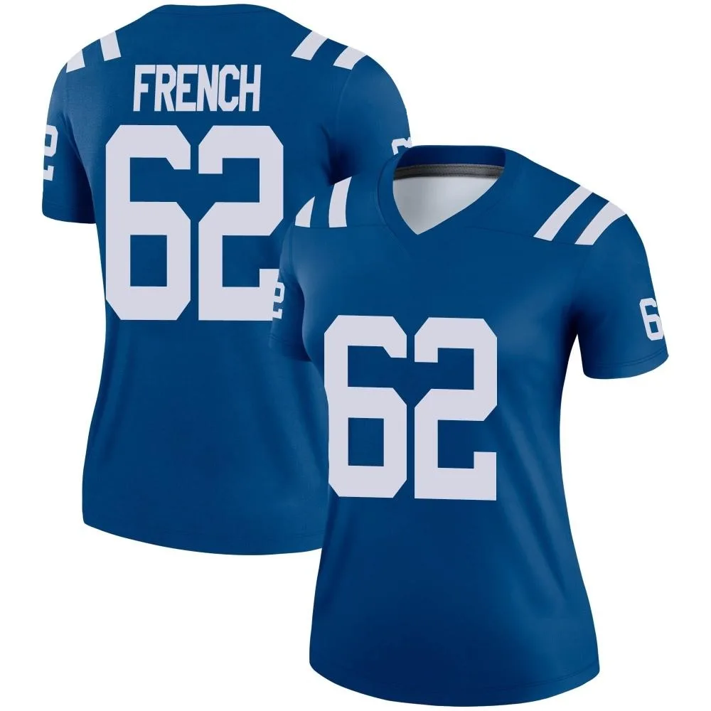Women's Indianapolis Colts Wesley French Nike Legend Royal Jersey Women's Indianapolis Colts Wesley French Nike Legend Royal Jersey