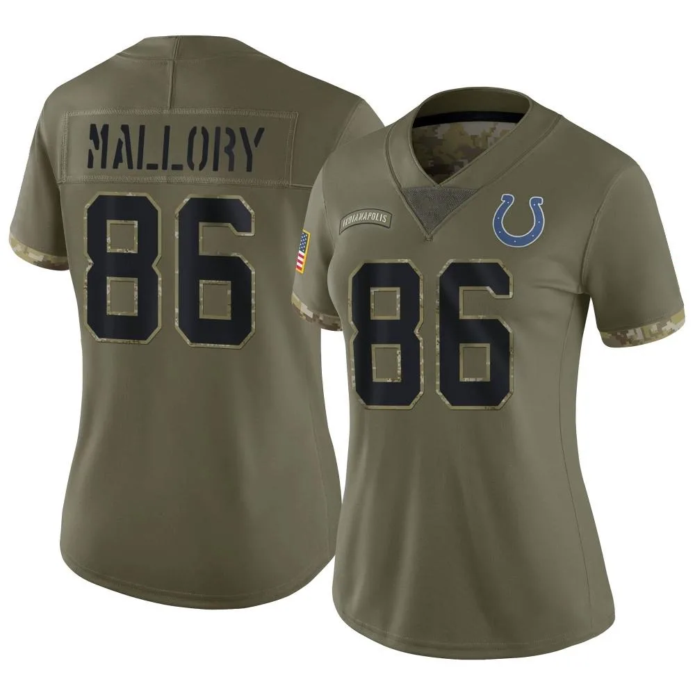Women's Indianapolis Colts Will Mallory Nike 2022 Salute To Service Limited Olive Jersey Women's Indianapolis Colts Will Mallory Nike 2022 Salute To Service Limited Olive Jersey
