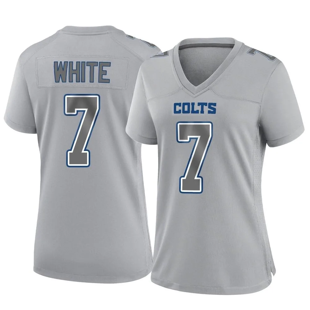 Women's Indianapolis Colts Xavier White Nike Atmosphere Fashion Game Gray Jersey Women's Indianapolis Colts Xavier White Nike Atmosphere Fashion Game Gray Jersey