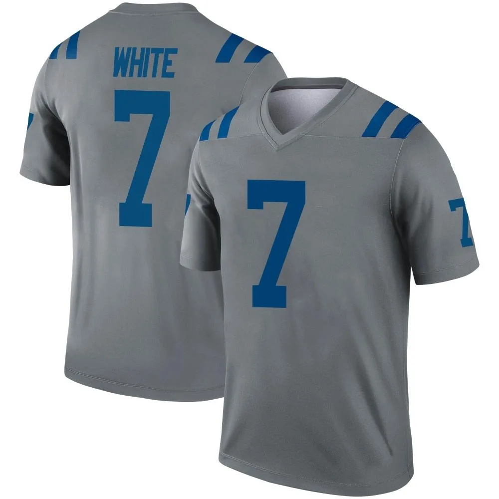 Youth Indianapolis Colts Xavier White Nike Inverted Legend Gray Jersey Youth Indianapolis Colts Xavier White Nike Inverted Legend Gray Jersey