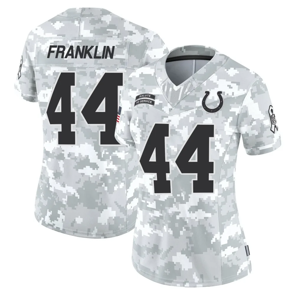 Women's Indianapolis Colts Zaire Franklin Nike 2024 Salute to Service Limited Arctic Camo Jersey Women's Indianapolis Colts Zaire Franklin Nike 2024 Salute to Service Limited Arctic Camo Jersey